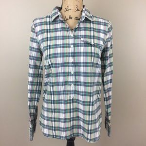 J Crew Factory Plaid Popover, XS